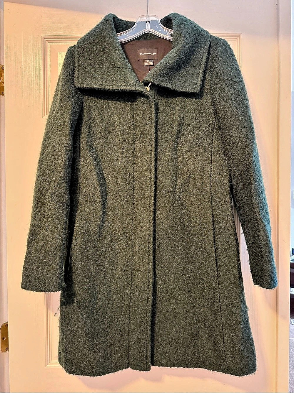 Club Monaco Green Pea Coat Size Small Like New